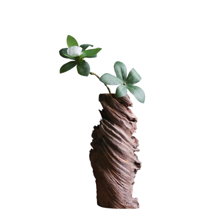 Vase En Bois Original Fait Main - Anton Holzmann - Art Américain Moderne Signé - 5"