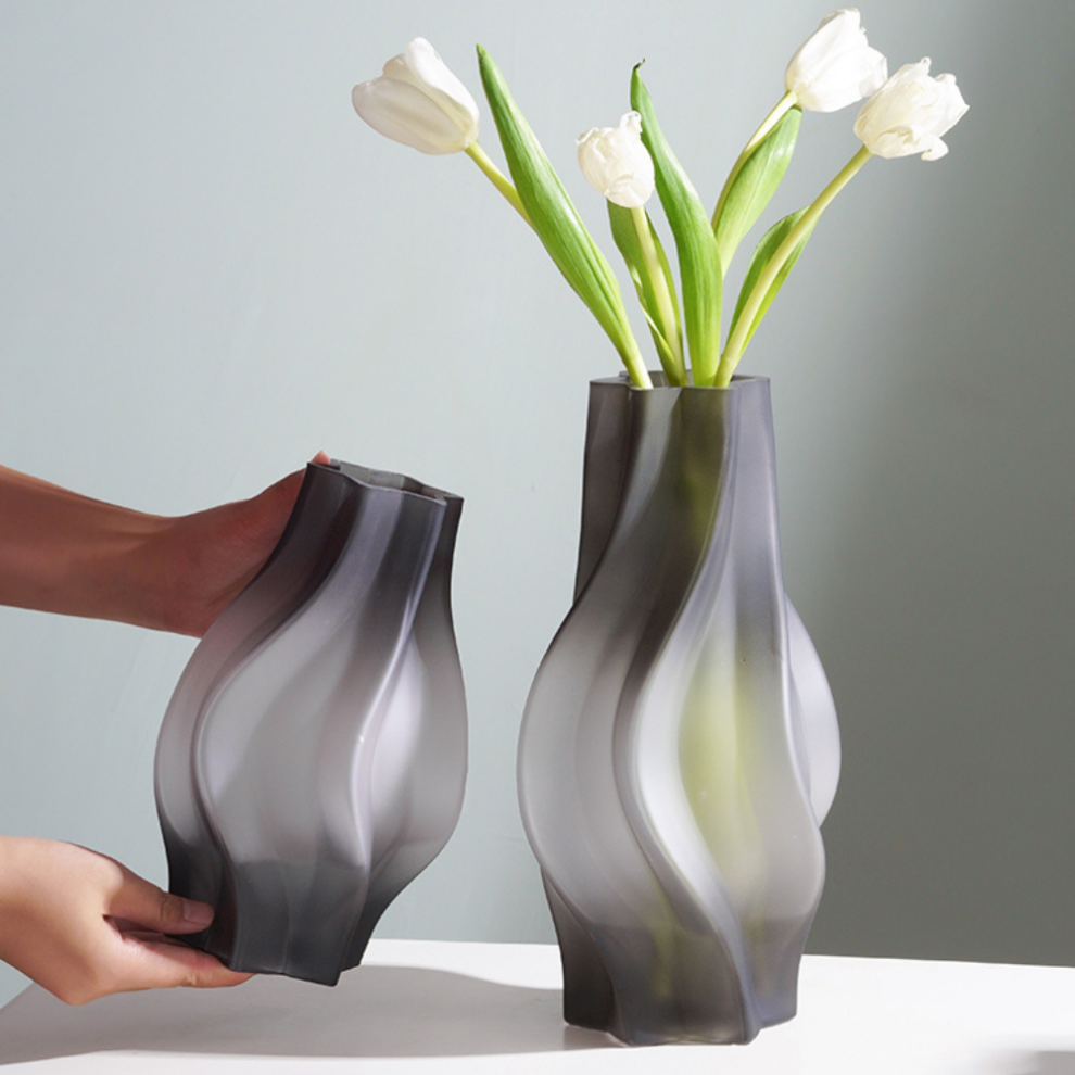 Petit Vase En Verre Opaque - Déco Vintage - Occasion - Sans Marque